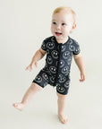 Bamboo Shorty Romper | Electric Smiley