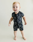 Bamboo Shorty Romper | Electric Smiley