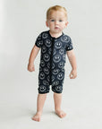 Bamboo Shorty Romper | Electric Smiley