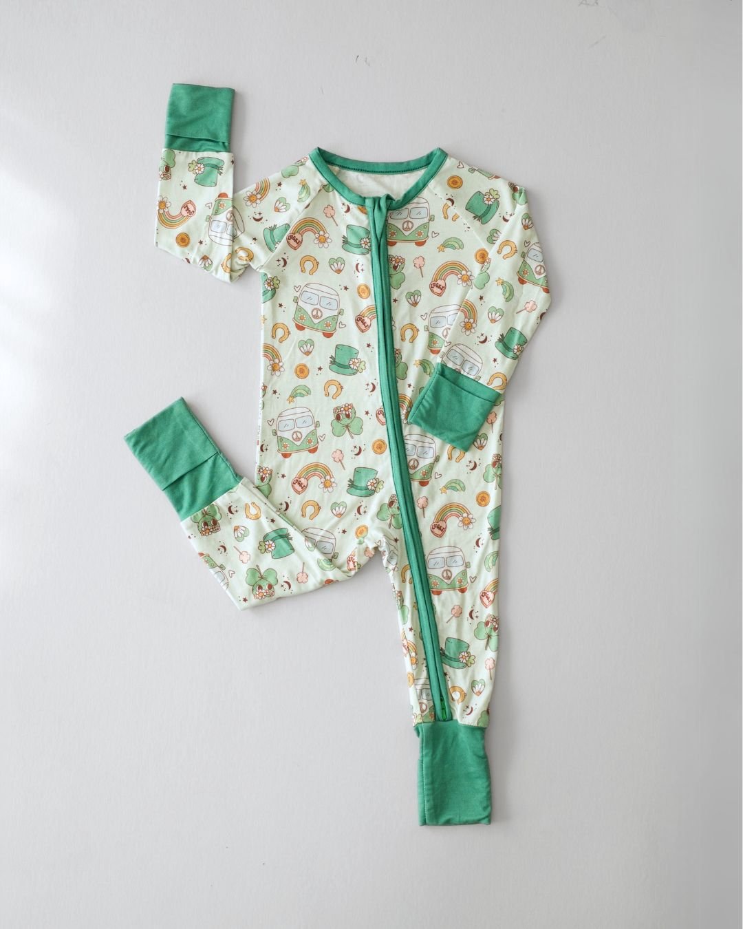 Bamboo Zip Romper | St. Patrick&#39;s