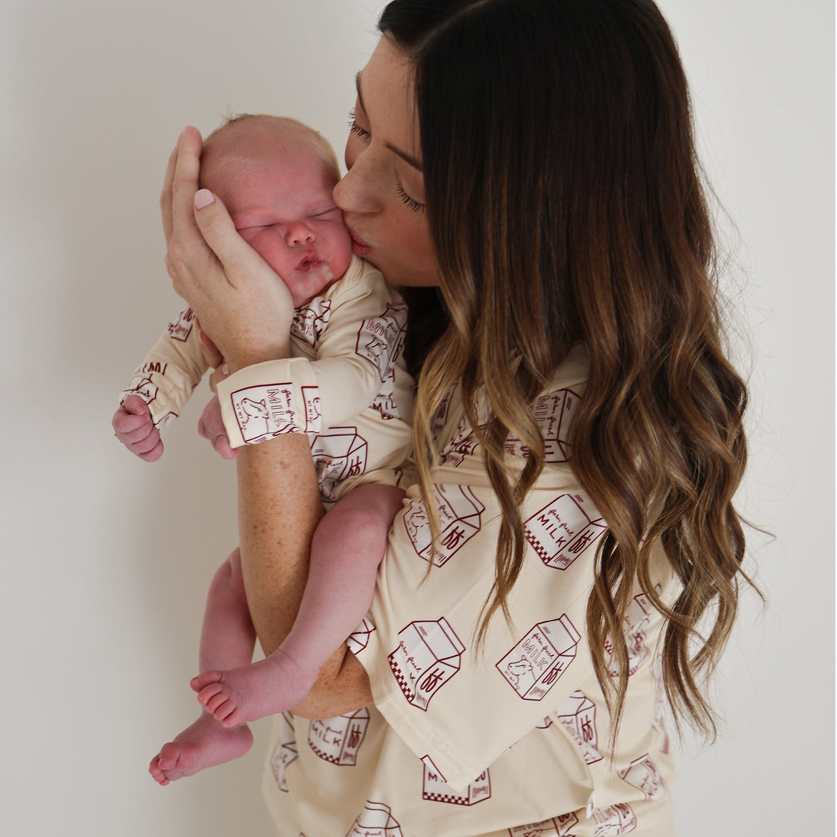Women's Boxy Tee Lounge Set | Milk forever french baby