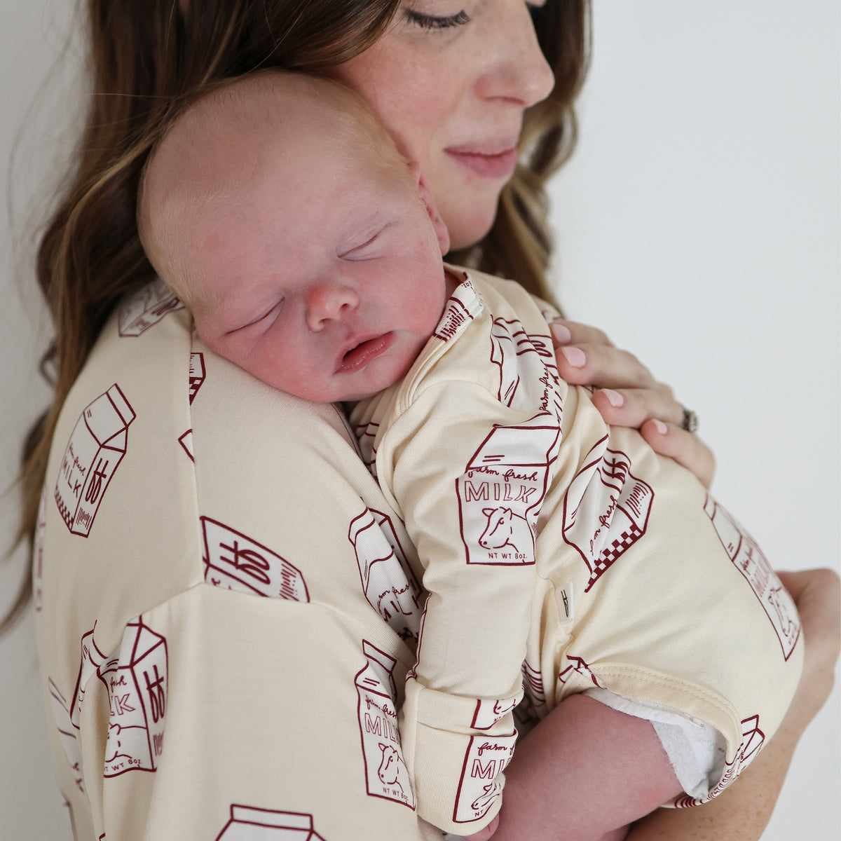 Women's Boxy Tee Lounge Set | Milk forever french baby