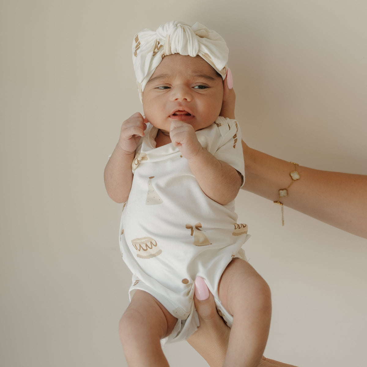 Short Sleeve Bamboo Snapsuit | Birthday Girl forever french baby