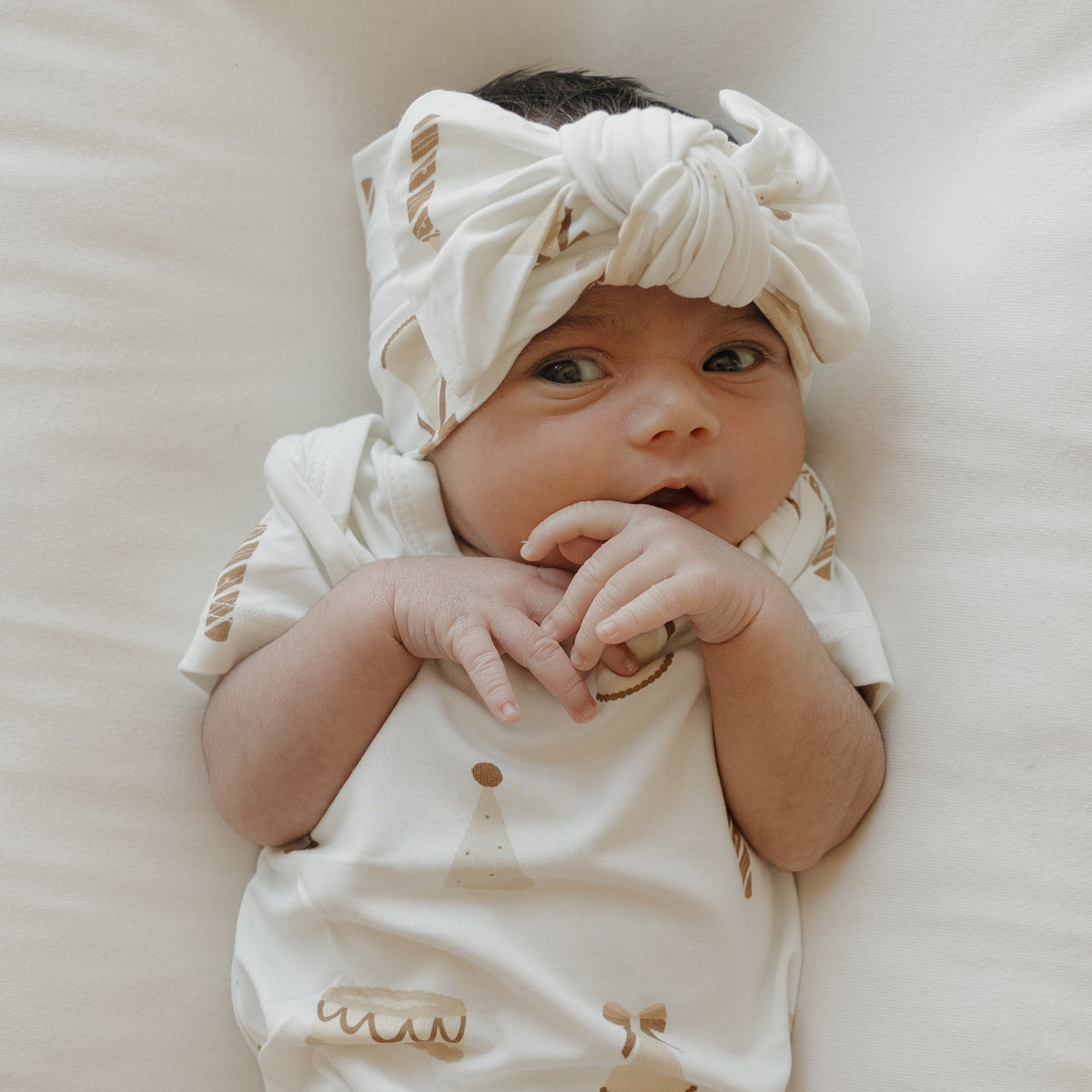 Bamboo Head Wrap | Birthday Girl forever french baby