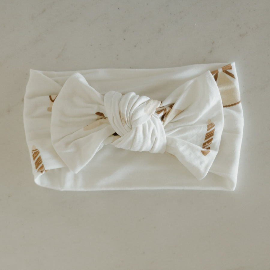Bamboo Head Wrap | Birthday Girl forever french baby