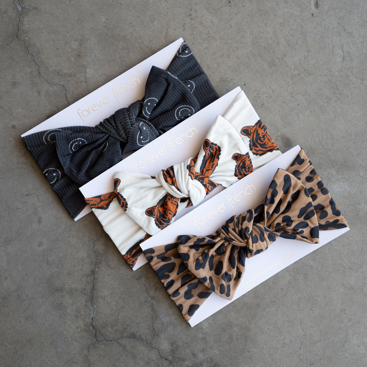 Bamboo Head Wrap | Leopard forever french baby