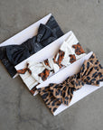 Bamboo Head Wrap | Leopard forever french baby