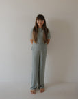 Child Boxy Tee Lounge Set | Lucky Micro Check