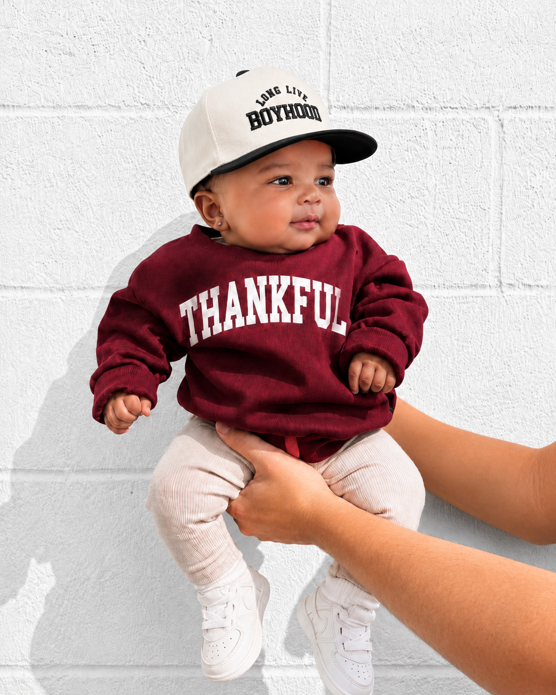Thankful Varsity Kids Sweatshirt SBG Co.