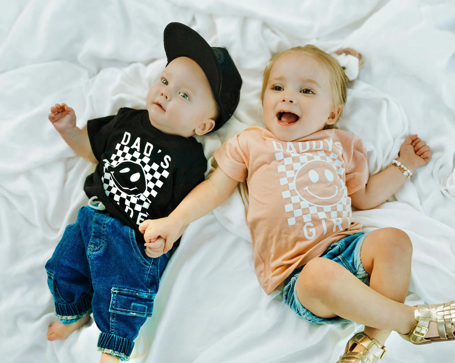 Dad's Dude Checkered Tee Saved by Grace Co.