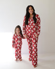 Women's Bamboo Button Up Lounge Set | Cherry Blossoms
