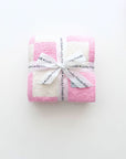 Checkered Plush Blanket | Pink