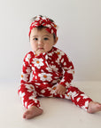 Bamboo Zip Pajamas | Cherry Blossoms