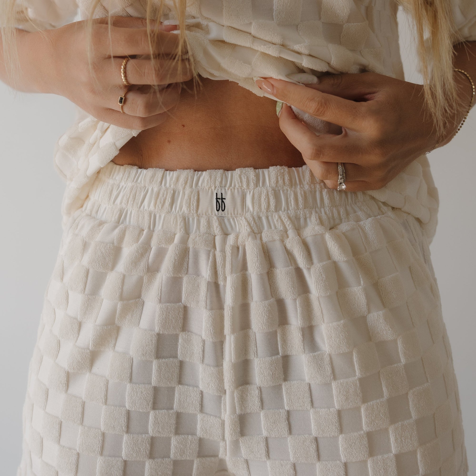 Women's Terry Short Set | Coconut Milk