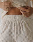 Women's Terry Short Set | Coconut Milk