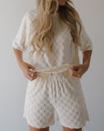 Women's Terry Short Set | Coconut Milk