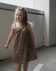 Child Muslin Sleeveless Dress | Leopard