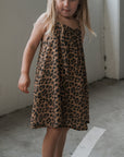 Child Muslin Sleeveless Dress | Leopard