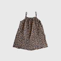 Child Muslin Sleeveless Dress | Leopard