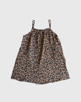 Child Muslin Sleeveless Dress | Leopard