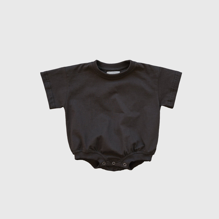T-Shirt Romper | Espresso forever french baby
