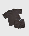 Child Short Set | Espresso forever french baby