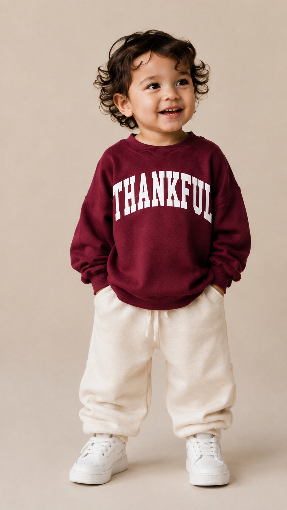 Thankful Varsity Kids Sweatshirt SBG Co.