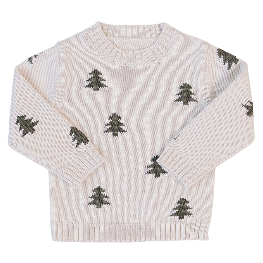 Pine Tree Knit Sweater Mebie Baby
