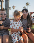 Child Terry Short Set | Cola Stripe