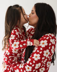 Women's Bamboo Button Up Lounge Set | Cherry Blossoms