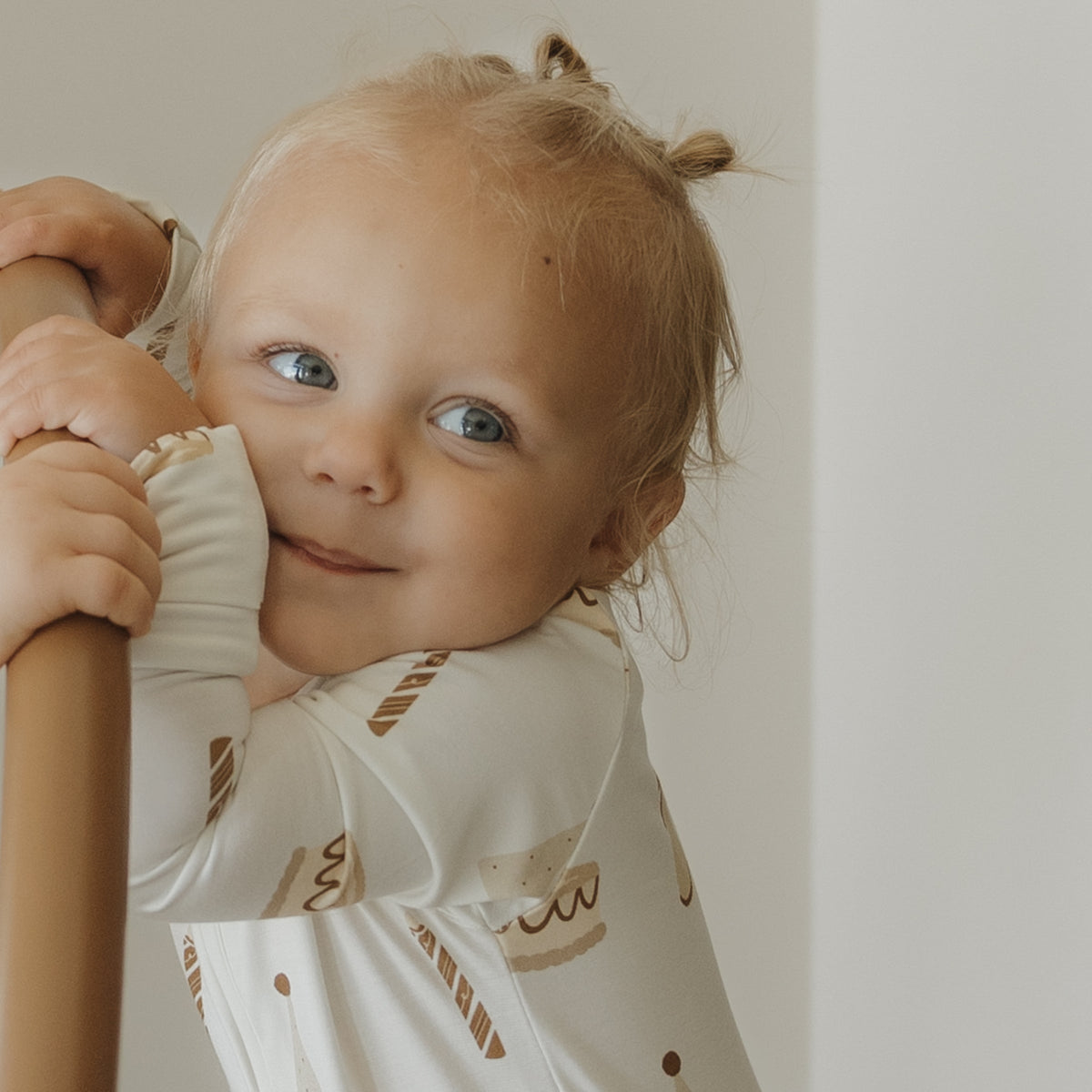 Bamboo Zip Pajamas | Birthday Girl forever french baby