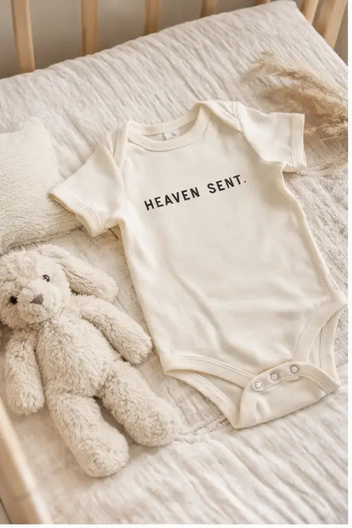 Heaven Sent Onesie Saved by Grace Co.