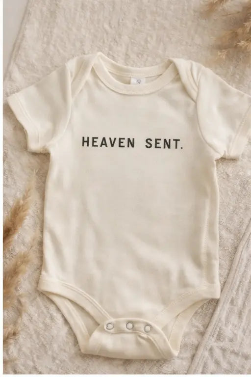 Heaven Sent Onesie Saved by Grace Co.
