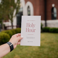 How to Make A Holy Hour // Booklet