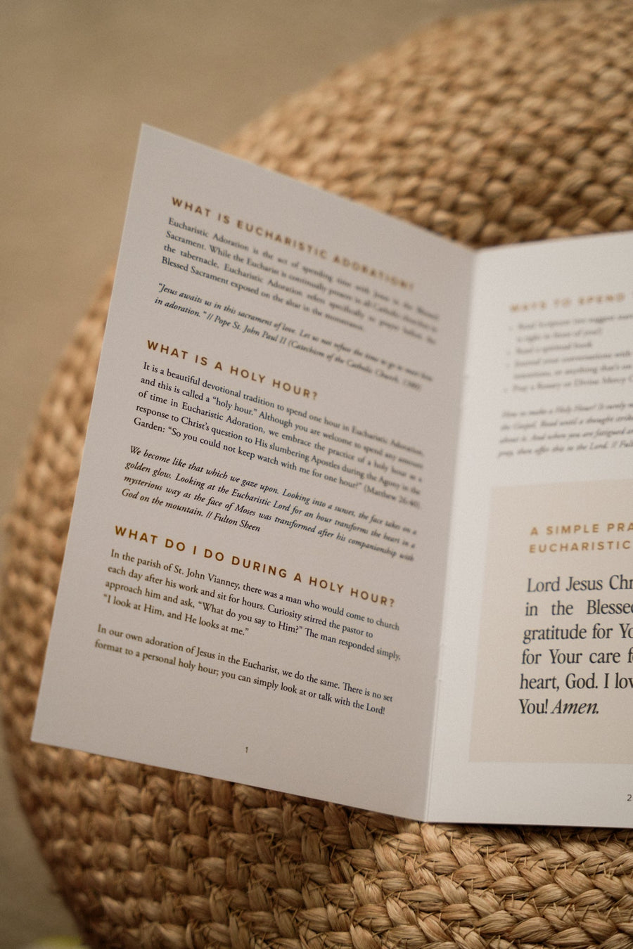 How to Make A Holy Hour // Booklet