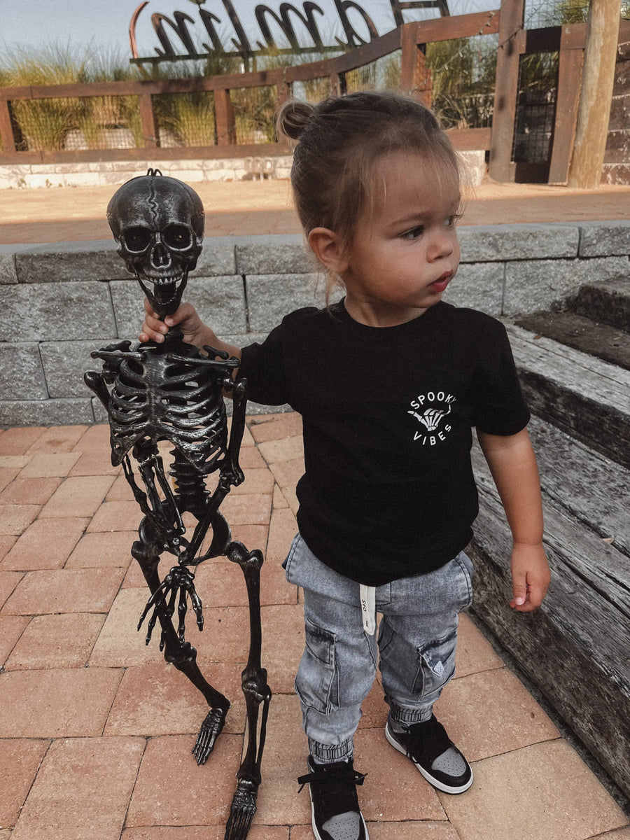 Spooky Vibes Pocket Tee Saved by Grace Co.