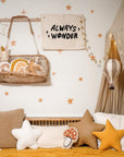 “Always Wonder” Canvas Banner | Inspirational Wall Flag