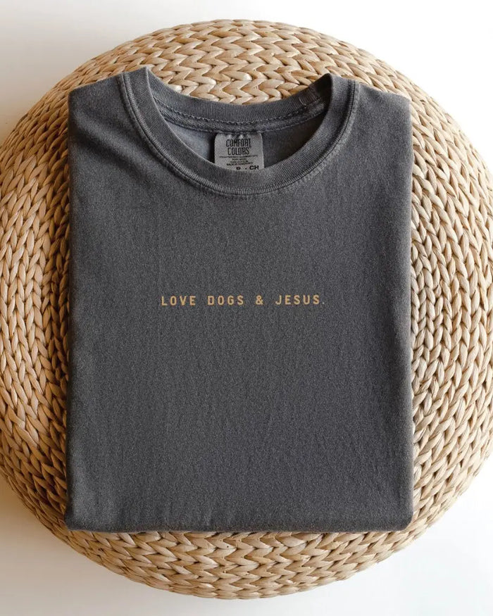 Love Dogs + Jesus - Youth Tee Saved by Grace Co.