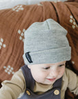 Light Grey Mebie Baby Beanie