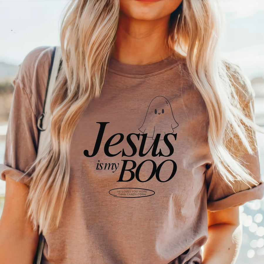 Jesus is my Boo Adult Tee Saved by Grace Co.