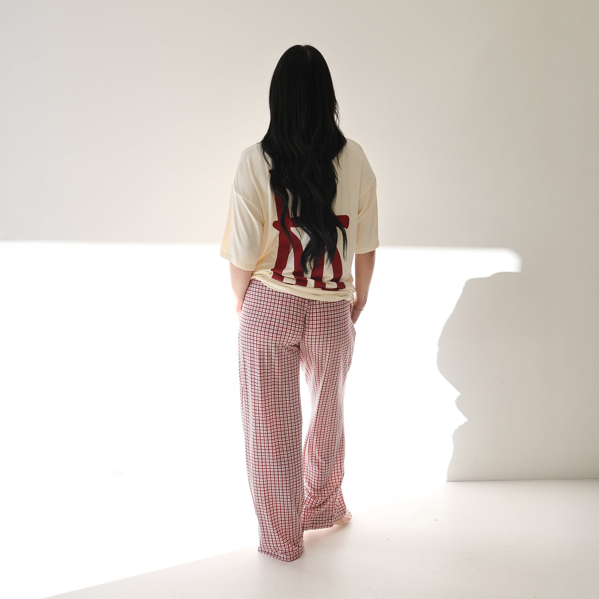 Short Sleeve Women's Bamboo Lounge Set | Milk &amp; Window Pane forever french baby