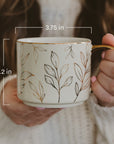 Spiderwebs 14oz. Gold Handle Coffee Mug