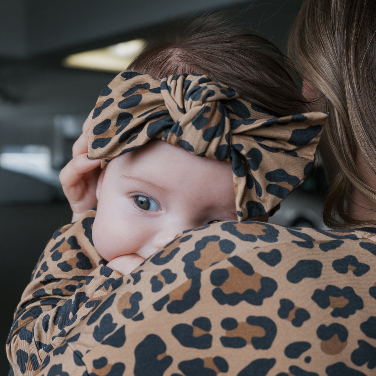 Bamboo Head Wrap | Leopard forever french baby