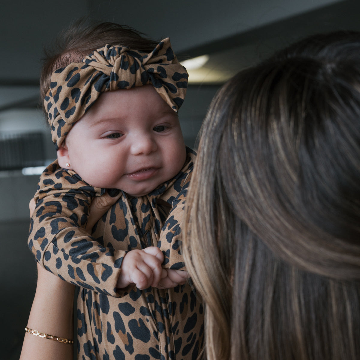 Bamboo Head Wrap | Leopard forever french baby