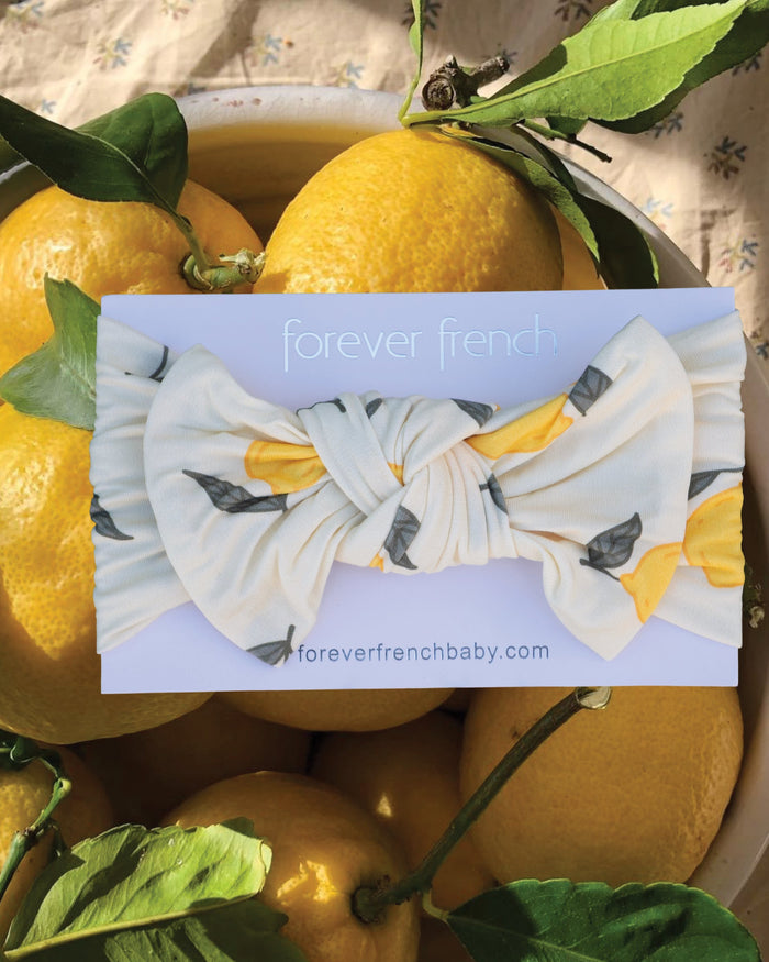 Bamboo Head Wrap | Lemon forever french baby