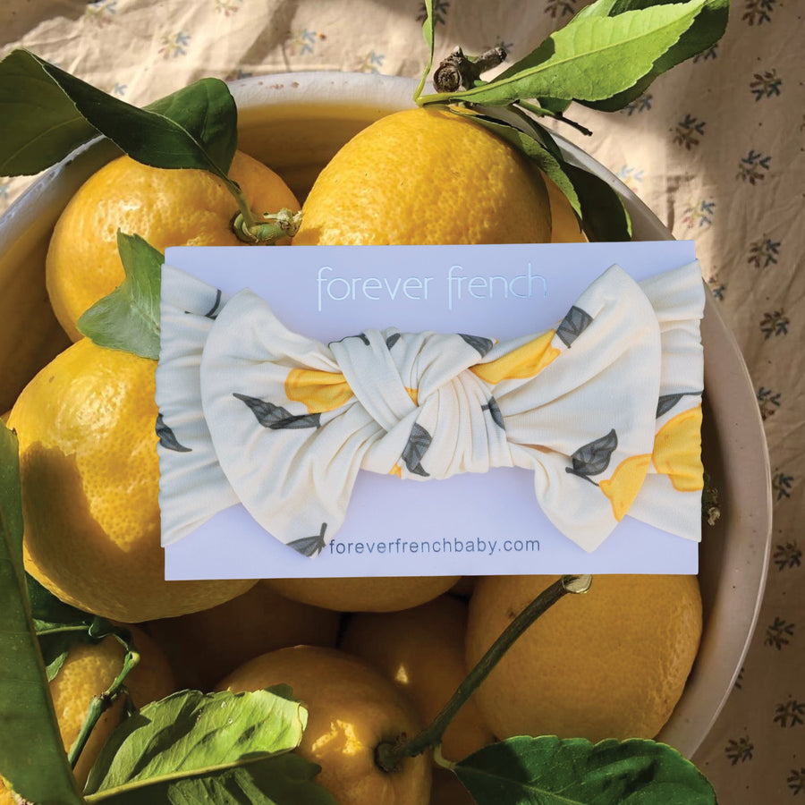 Bamboo Head Wrap | Lemon forever french baby