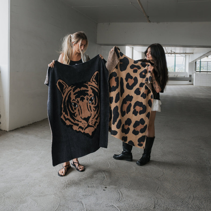 Plush Blanket | Tiger forever french baby