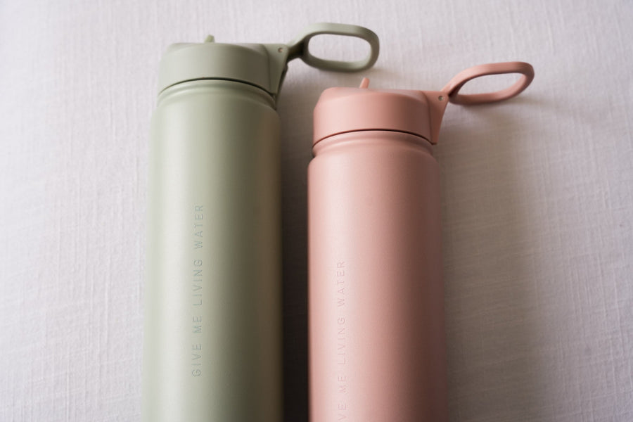 Give Me Living Water - Minimalist Water Bottle