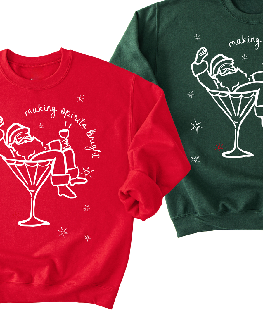 Making Spirits Bright Tee or Pullover SBG Co.