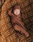 Mustard Mudcloth Muslin Swaddle Blanket